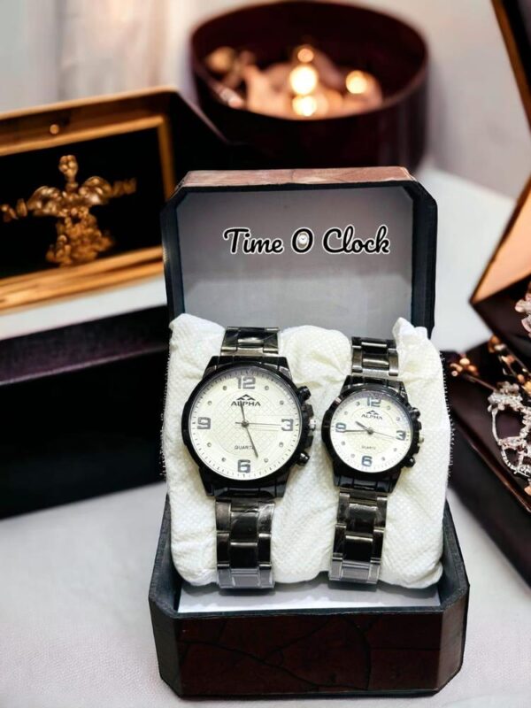 Stainless Steel Couple Watch