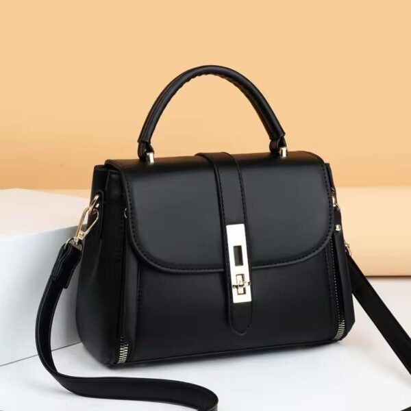 Girl's Stylish Black Crossbody Bag