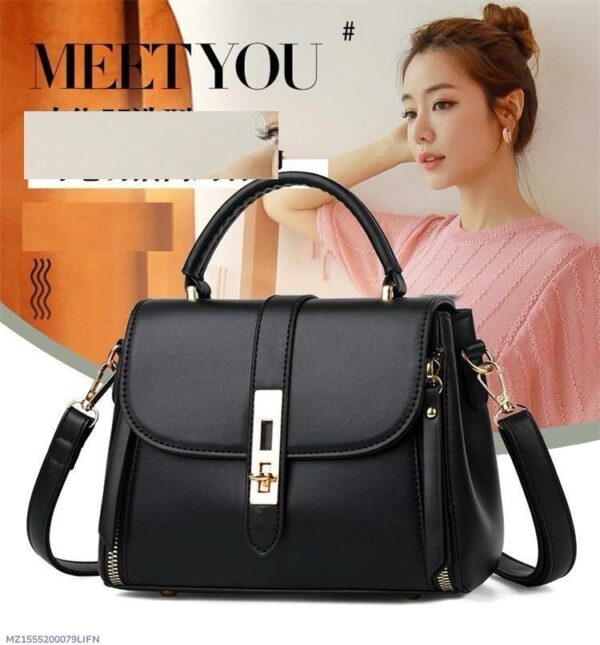 Girl's Stylish Black Crossbody Bag - Image 7