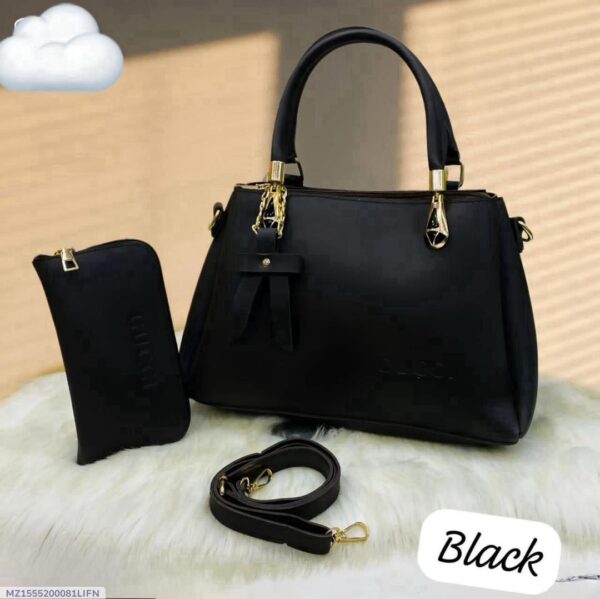 Stylish Girl's Hand Bag Set - 2 Pcs - Image 9