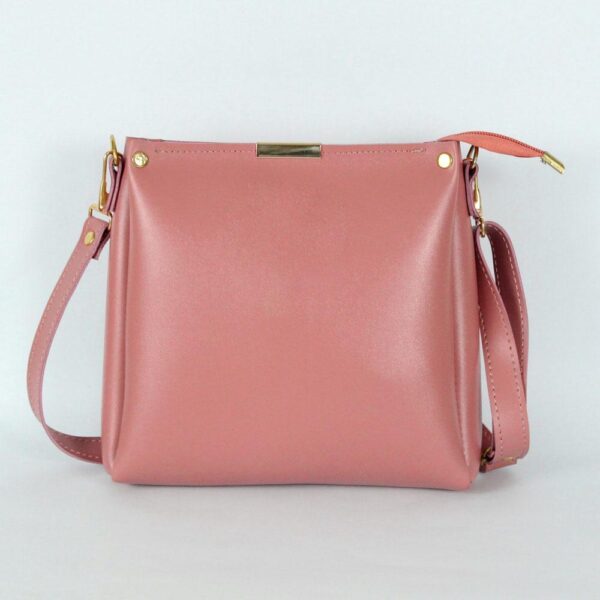 Girl's Rexine Plain Hand Bag - Image 3