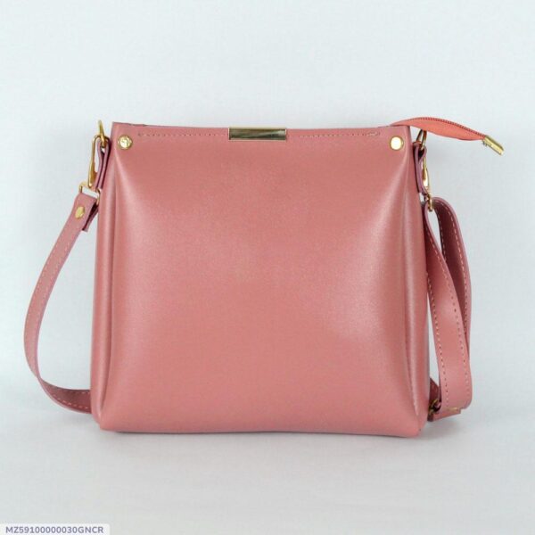 Girl's Rexine Plain Hand Bag - Image 7