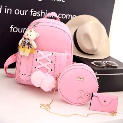 3 Pcs Nylon Backpack Set