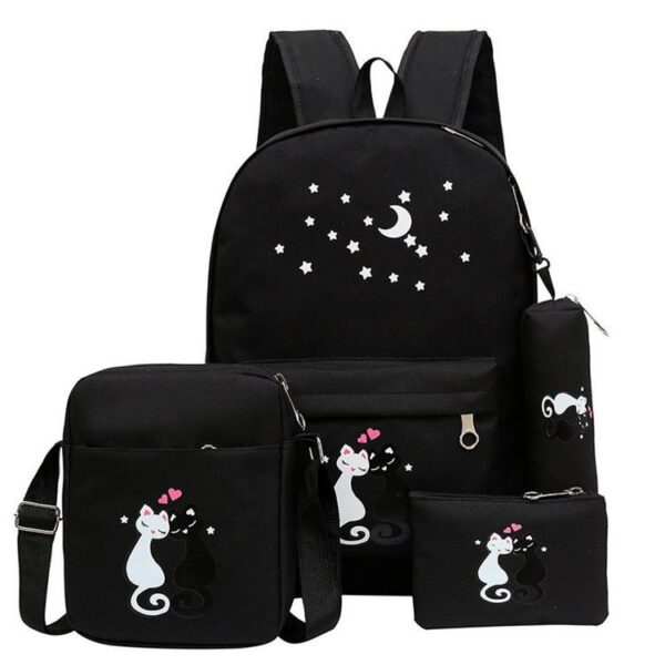 Girl's Canvas Backpack Set - Image 2