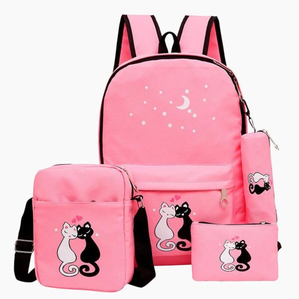 Girl's Canvas Backpack Set - Image 5