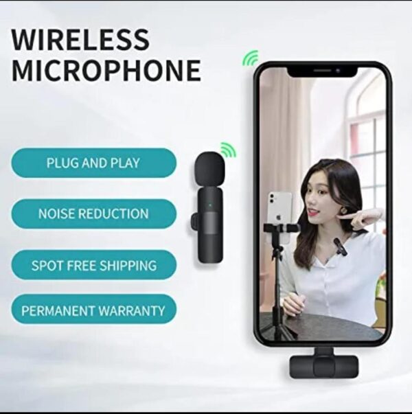 K8 Wireless 3 in 1 Noise Reduction Microphone - Image 7