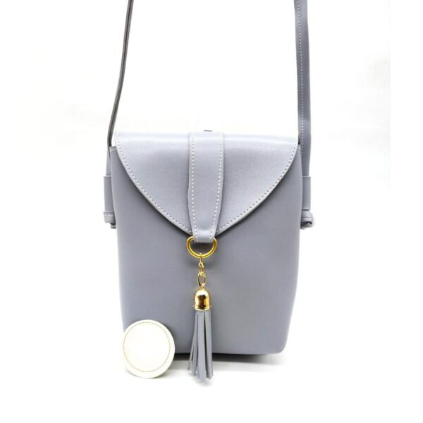 Women's PU Leather Plain Shoulder Bag - Image 2